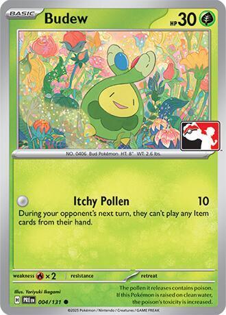 Prismatic Evolutions Budew [Prize-Pack] Pokémon card